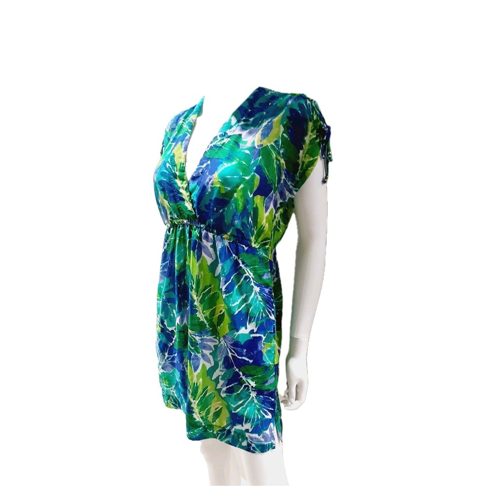 Ralph Lauren Dress Swimwear Cover Up Tropical Multicolor Large Light Cotton